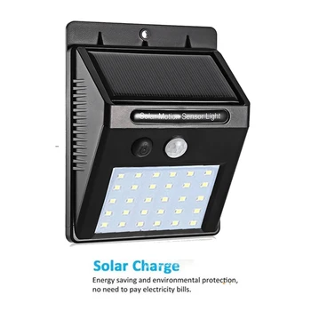 

1-4pcs LED Solar Light outdoor lighting of garden security lamp spotlights waterproof Street wall Light solar panels with Motion