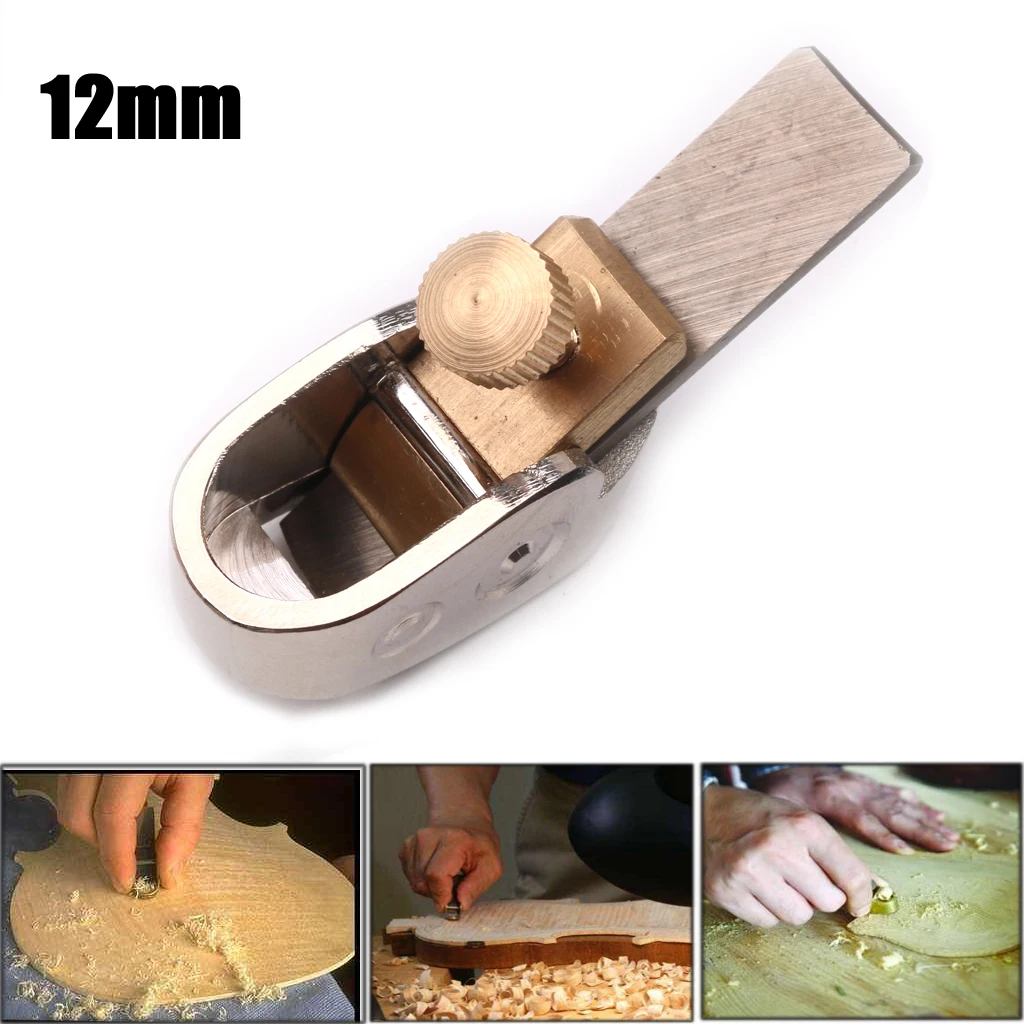 

Hot Sale 12mm Woodworking Finger Planer Durable Sharp Woodworking Thumb Planer for DIY Violin Viola Cello Wooden Instrument