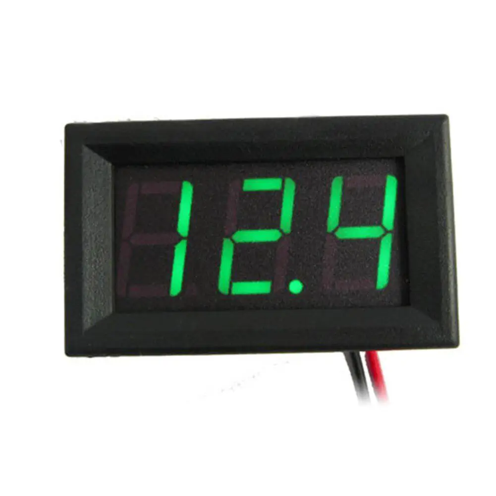 HobbyLane 0,56 дюймов постоянного тока 0-30,0 в 3-Провода Напряжение напора светодиодный цифровой вольтметр с функцией защиты от обратной полярности