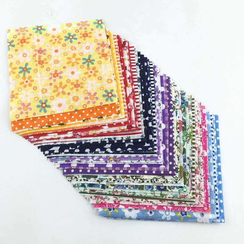 Teramila Cloth 50 Pieces 10cmx10cm Fabric Stash Cotton Charm Packs Telas  Patchwork Algodon Quilting No Repeat Design Tissus - AliExpress