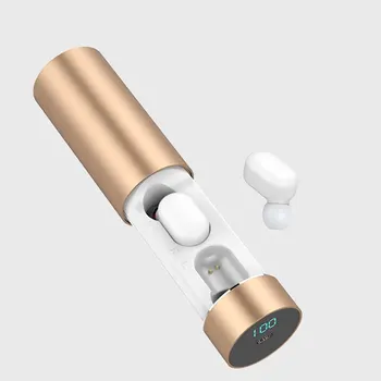 

A6 Wireless Earphone Mini Sport In-ear Headset Stereo Handsfree Noise Cancelling Earphones with Charging Box