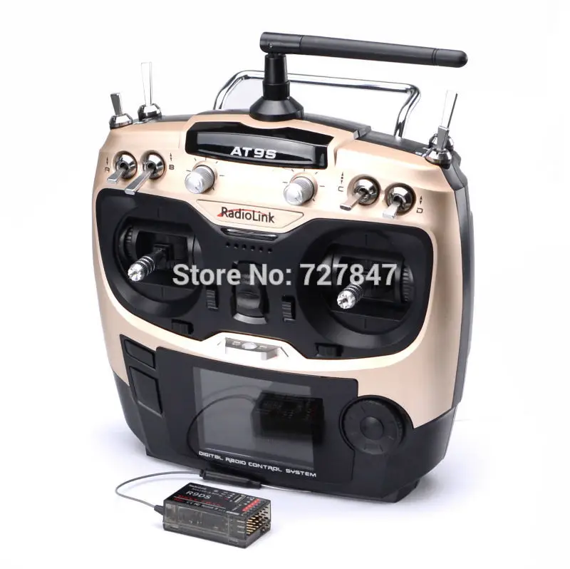 

New Radiolink AT9S R9DS Radio Remote Control System DSSS & FHSS 2.4G 9CH Transmitter & Receiver for Quadcopter Helicopter
