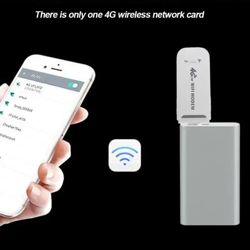 WiFi роутер Универсальная беспроводная USB Сетевая карта разблокированная WiFi Мобильная точка доступа 4G LTE 150 Мбит/с WiFi модем 4G USB модем