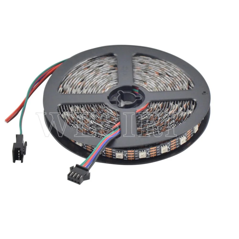 DC5V WS2813 светодиодный пиксельный полоса двойной сигнал 30/60/144 пикселей s/m PCB