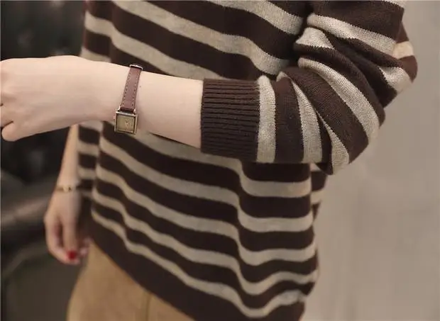 8940 new round neck striped knitwear women 56 loft 2 rows 3 shelves 8146