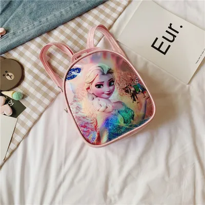 Frozen Pink Дисней мультфильм рюкзак Холодное сердце Эльза Принцесса София Детский рюкзак мультфильм высокой емкости Девушка Открытый мешок для школы книга ба - Цвет: Frozen Pink