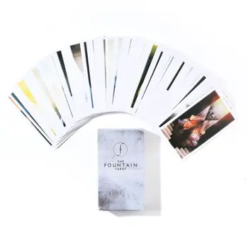 

79pcs The Fountain Tarot Illustrated Deck and Guidebook Family Party Board Game E5BD