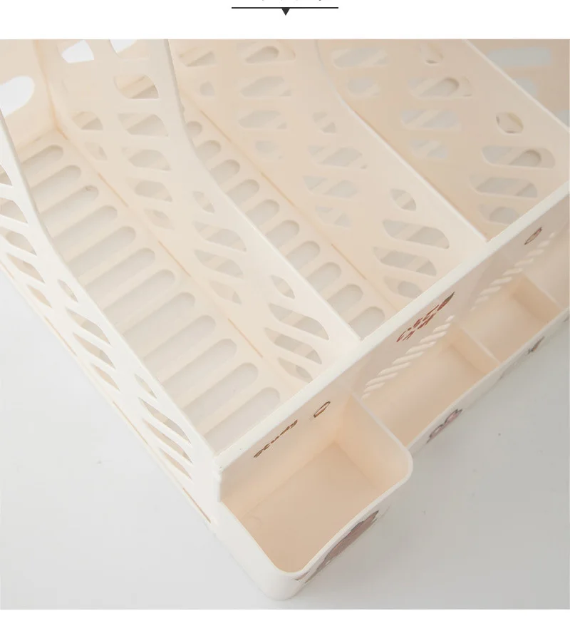 Kawaii Desk Organizer File Tray Desk Book Stand Office Desk Book Storage Box Bookends Creative Book Shelf stationery organizer 15 H9a0610e1c376444c9e9efcff17eb734cE