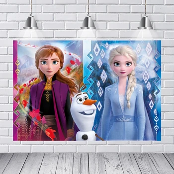 

New Frozen 2 Palace Castle Anna Princess Queen Elsa Olaf Custom Photo Studio Photography Background Backdrop Vinyl Banner