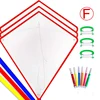 For Kids Making Kite Bulk Decorating Coloring Kite Party Pack DIY Blank Animal Painting Kite Includes handle and line 5