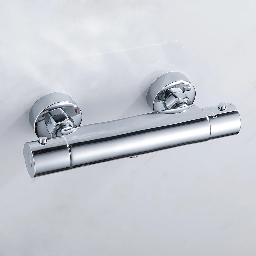  Bath Shower Faucet Thermostatic Shower Faucets Wall Mounted Mixer Valve Tap Thermostatic Shower Mix