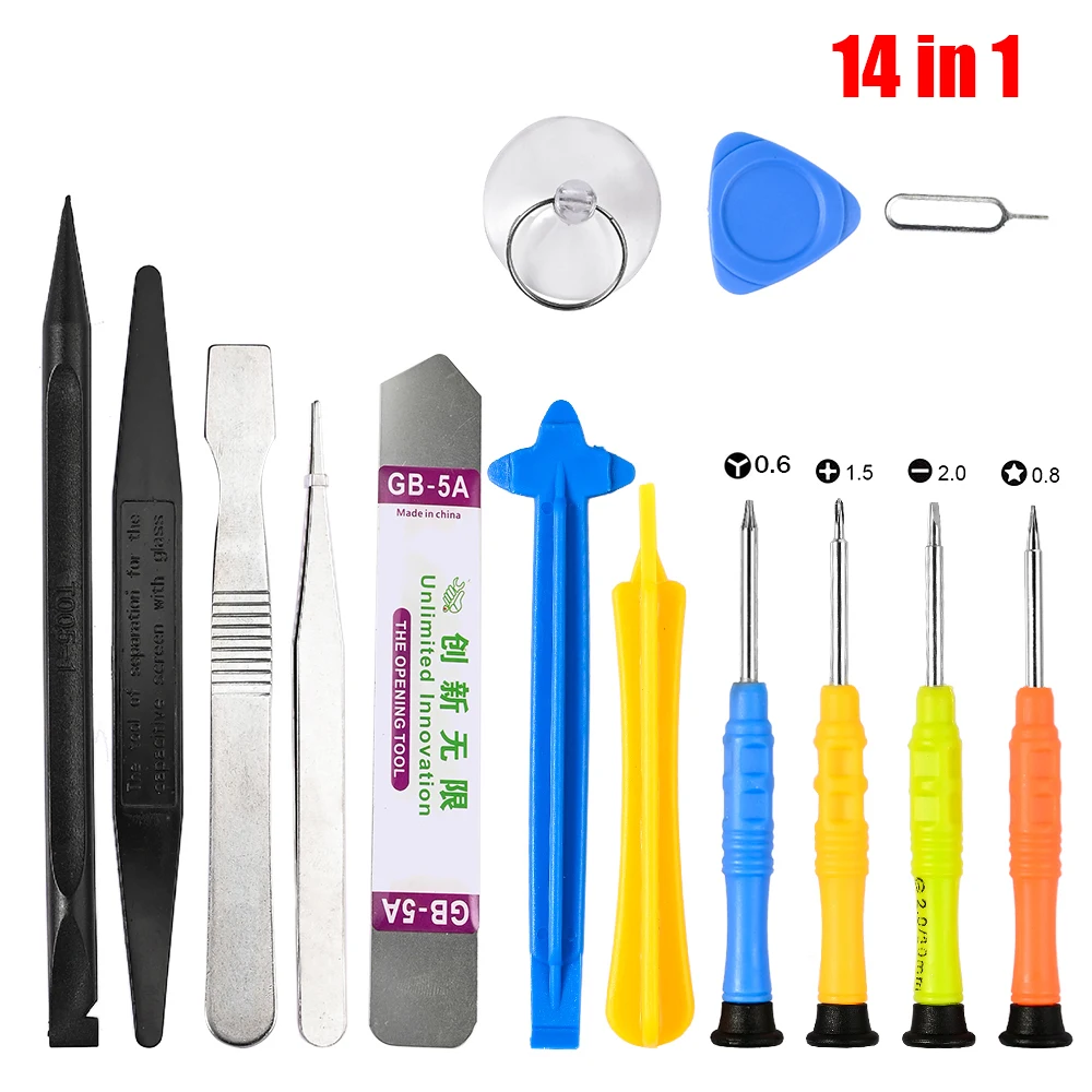 Kit d'outils de réparation d'ouverture d'écran de téléphone portable,  tournevis de remplacement de