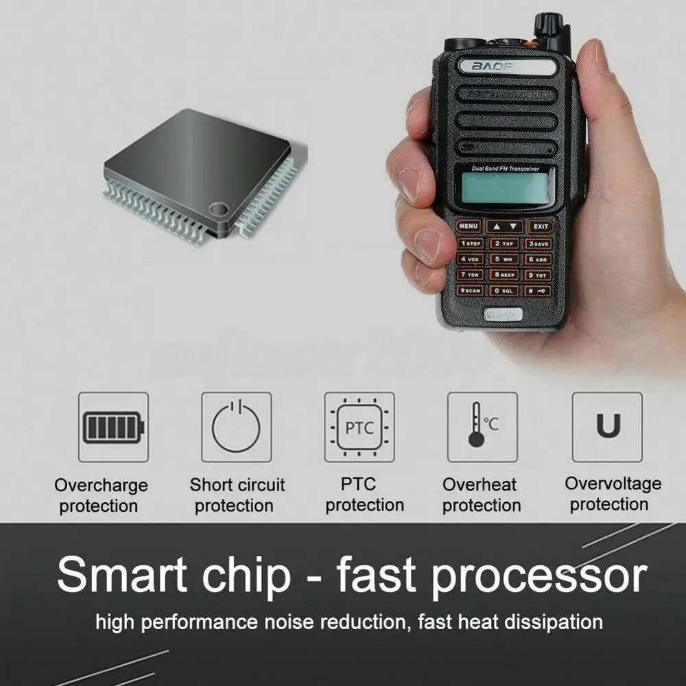 Портативная рация Baofeng UV 9R plus с защитой класса IP68 мощный приемопередатчик CB для