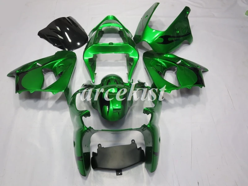4 подарки ABS мотоцикл полный обтекатель комплект подходит для kawasaki Ninja ZX-6R 636 6R 00 02 01 2000 2001 2002 Кузов Набор зеленый