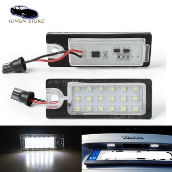 

18SMD white LED rear number license plate lights lamp for Volvo V70 S60 S80 XC70 XC90 Auto accessories