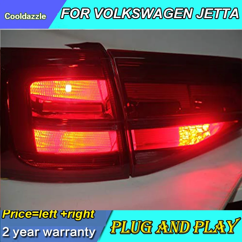 4 шт. полный светодиодный задний фонарь для Volkswagen для Jetta- sequantalal поворотное направление задняя лампа