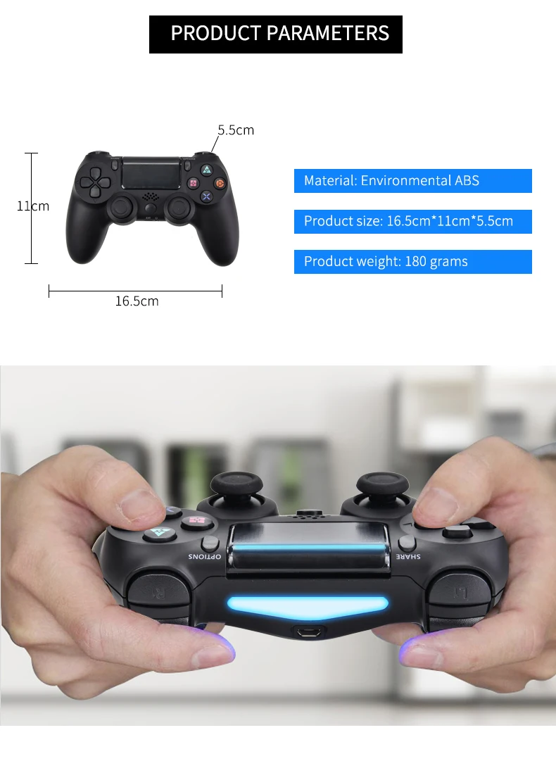 PS4 беспроводной Bluetooth контроллер для sony PS4 Playstation 4 консоль Dualshock4 джойстик геймпады пульт дистанционного управления