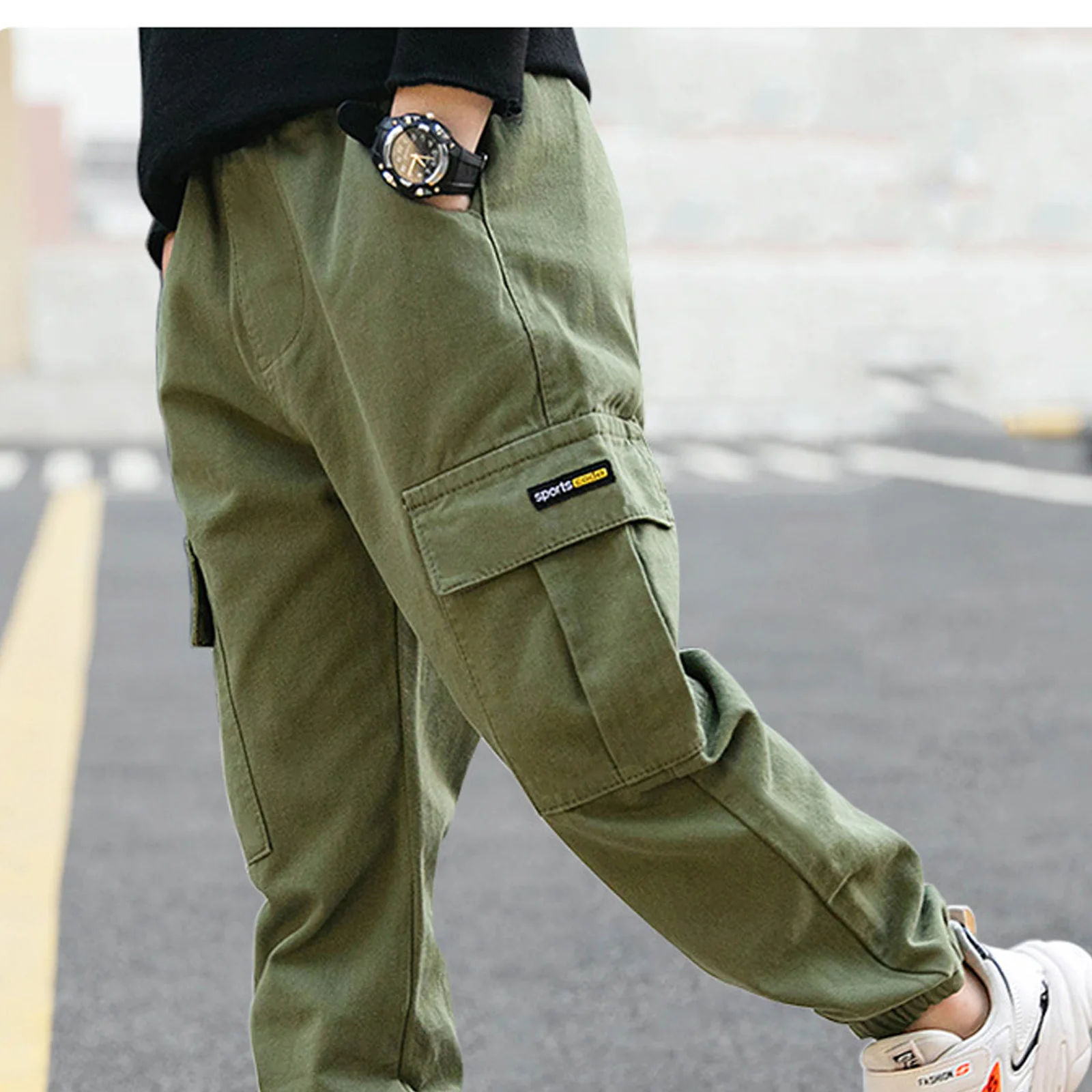 Boys' Casual Cargo Jogger Pants 5