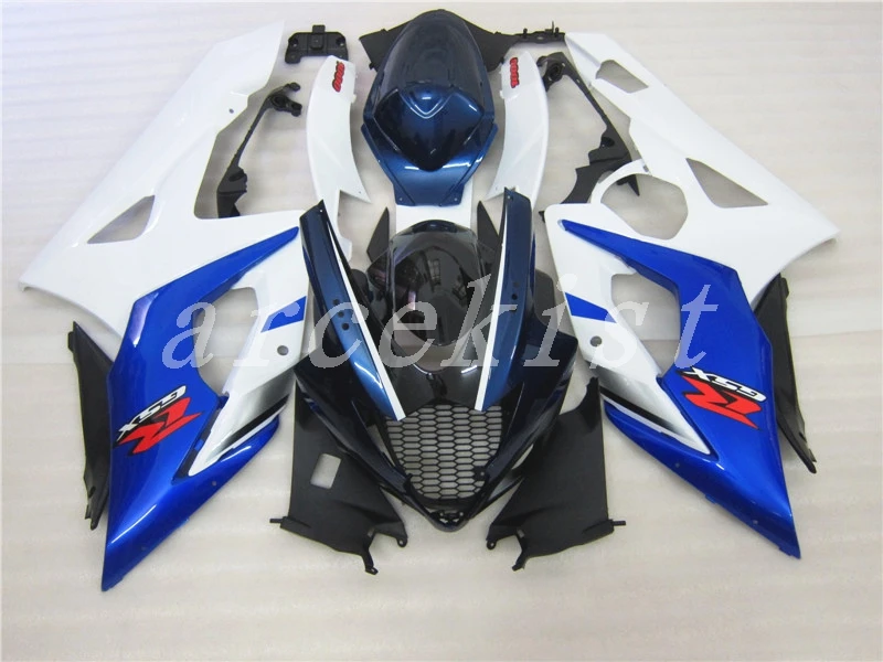 Набор обтекателей для SUZUKI K5 K6 GSXR1000 2005 2006 ABS обтекатель GSXR 1000 05 06 глянцевый синий белый