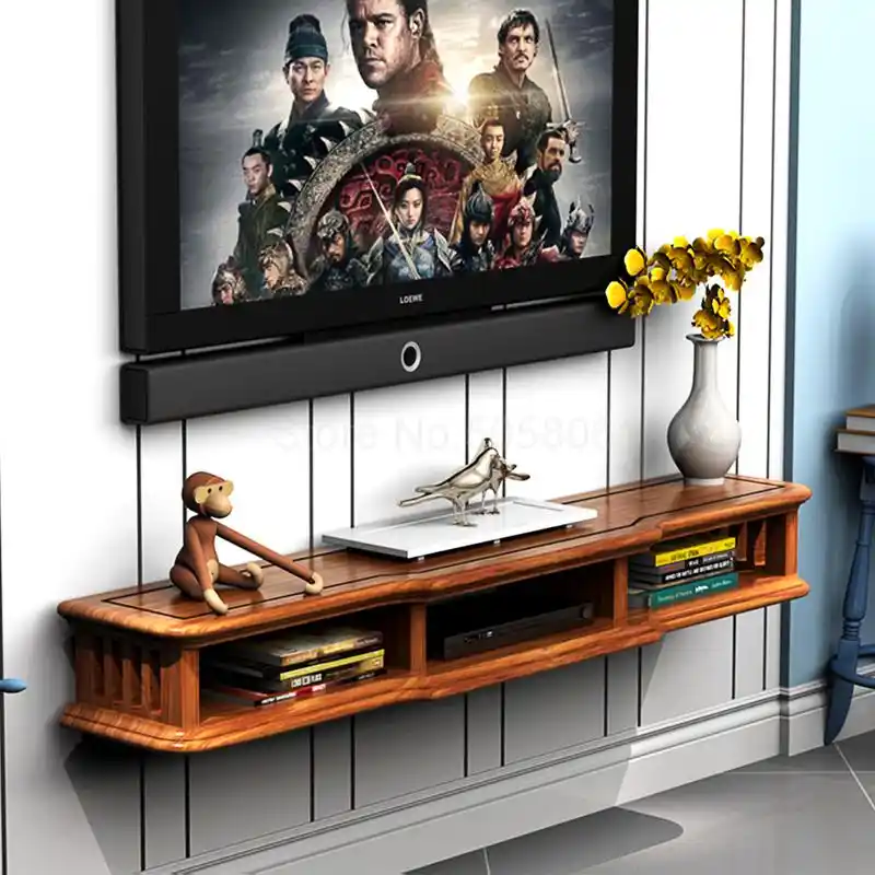 Creative Decorative Wall Hanging Tv Cabinet Wall Shelf Small Apartment Living Room Tv Cabinet Bedroom Set Top Box Rack Aliexpress