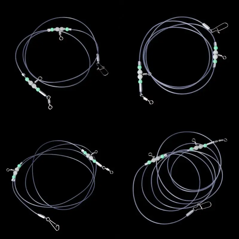 1 Group Fishing Tackle Line Swivels Night Luminous Beads Pins Rolling Connector Drop Shipping | Спорт и развлечения