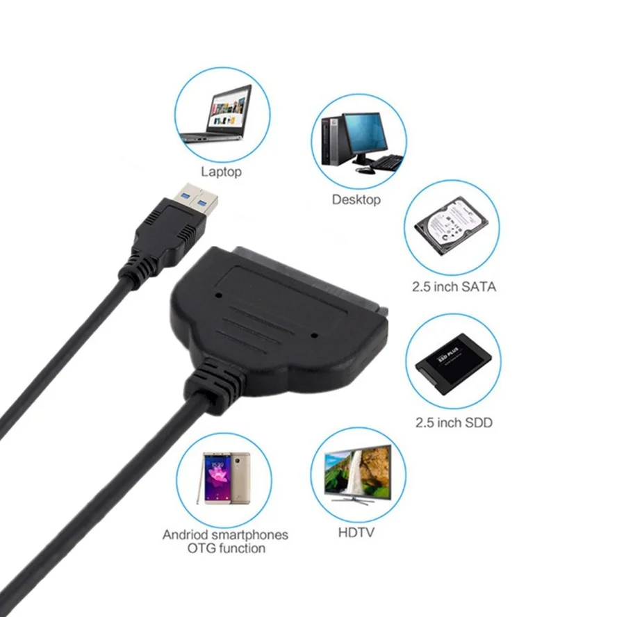 SATA ̺-USB 3.0  2.5 ġ  SSD HDD  ϵ ̺ ޴ , ũž Ʈ ǻ  