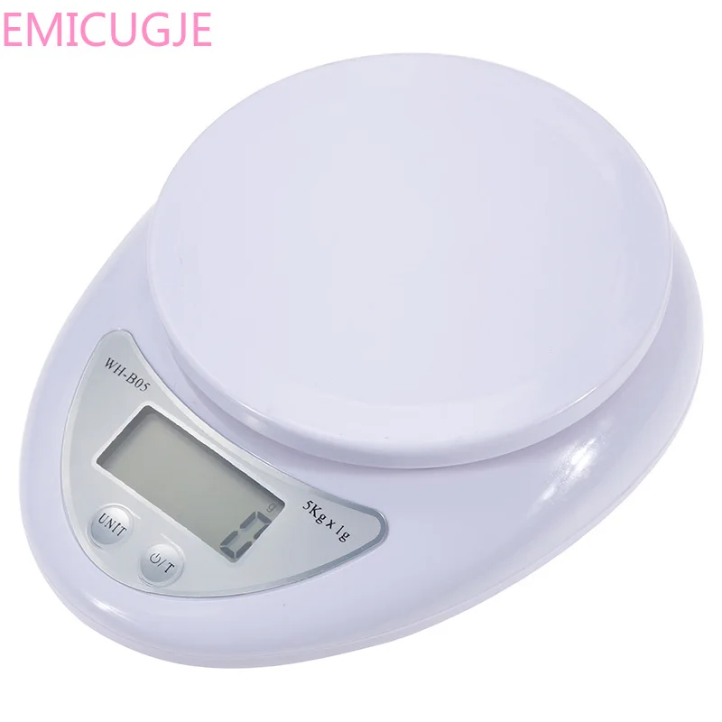 

Weight Kitchen LED Electronic Scales 5kg/1g Portable Digital Scale LED Electronic Scales Steelyard Postal Food Measuring