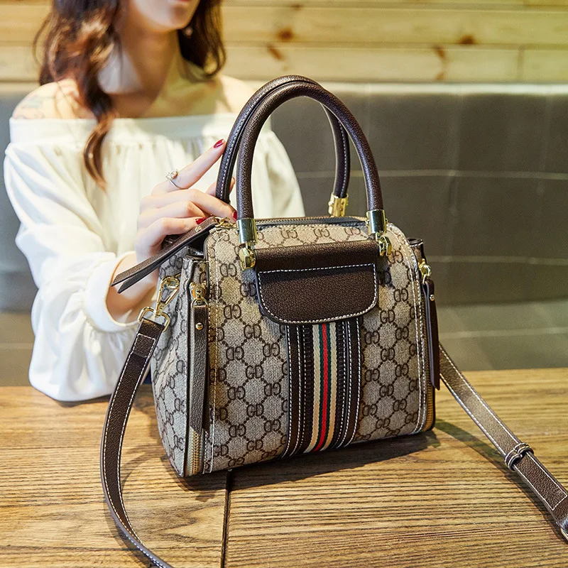 

Bag Women's 2020 New Style Fashion Korean-style Versatile Shoulder Printed Handbag Simple Fashion Bucket Bag Shoulder Large Bag