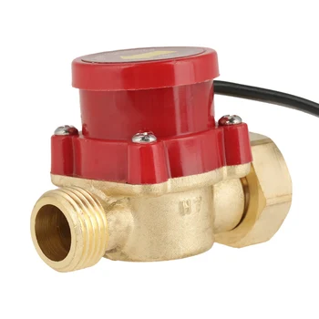 

HT-60 Pump Flow Switch G1/2 Thread Automatic Water Flow Sensor Switch For Circulation Pump AC220V 0.5A Water Flow Switch Flow