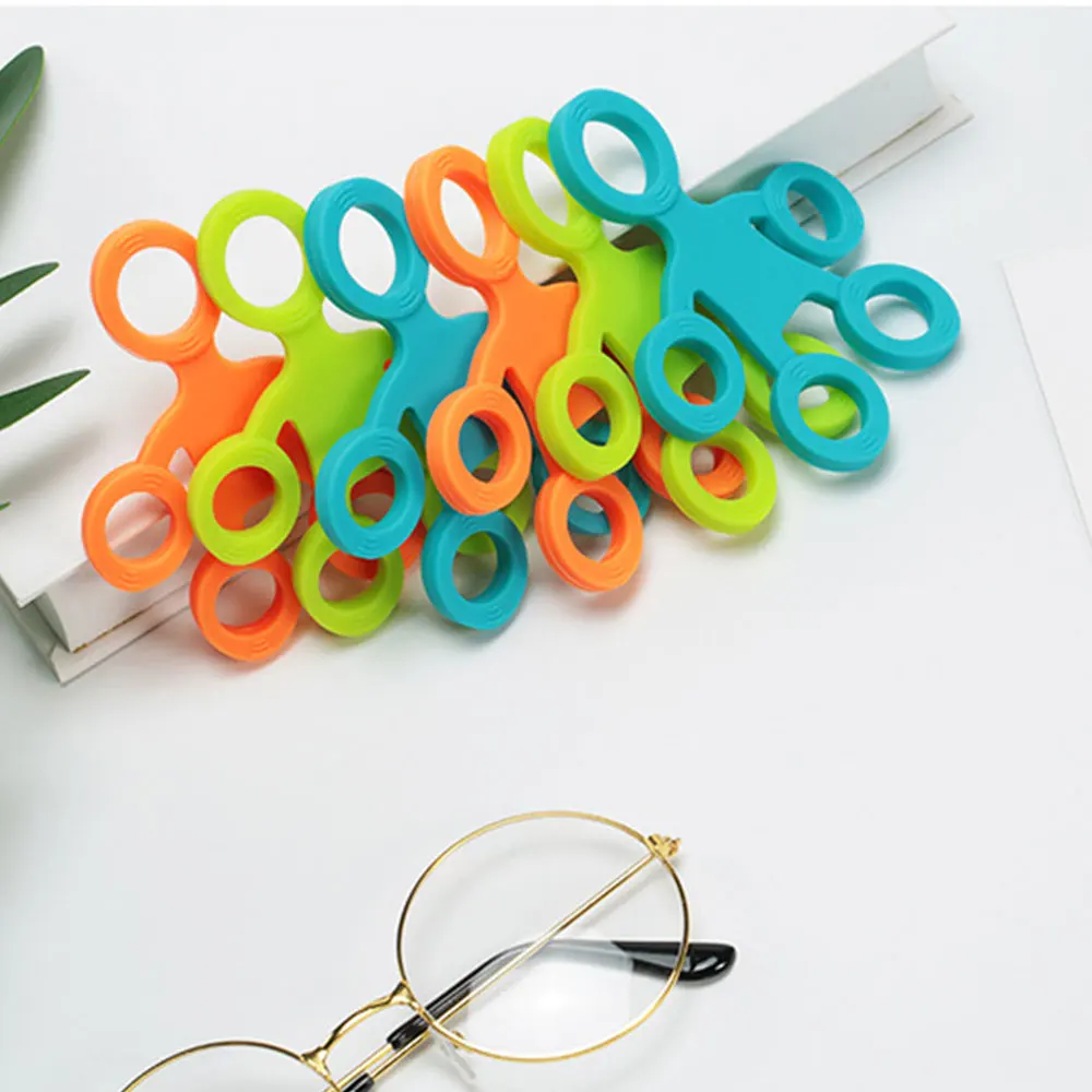Finger Puller Silica Gel Rehabilitation Finger Resistance Bands Multi Specification Yoga Finger Trainer Multicolor Wall Pulley