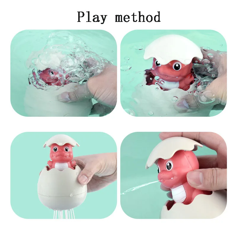 Детские игрушки для игры в ванную, водный спрей, динозавр, яйцо, душ, Детские Игрушки для ванны, дождевое облако, плавающие детские игрушки, водные игрушки для ванной