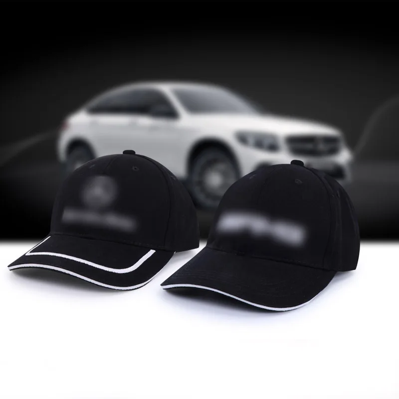 Черная хлопковая кепка для Mercedes Benz с логотипом бейсболка Кепка водителя
