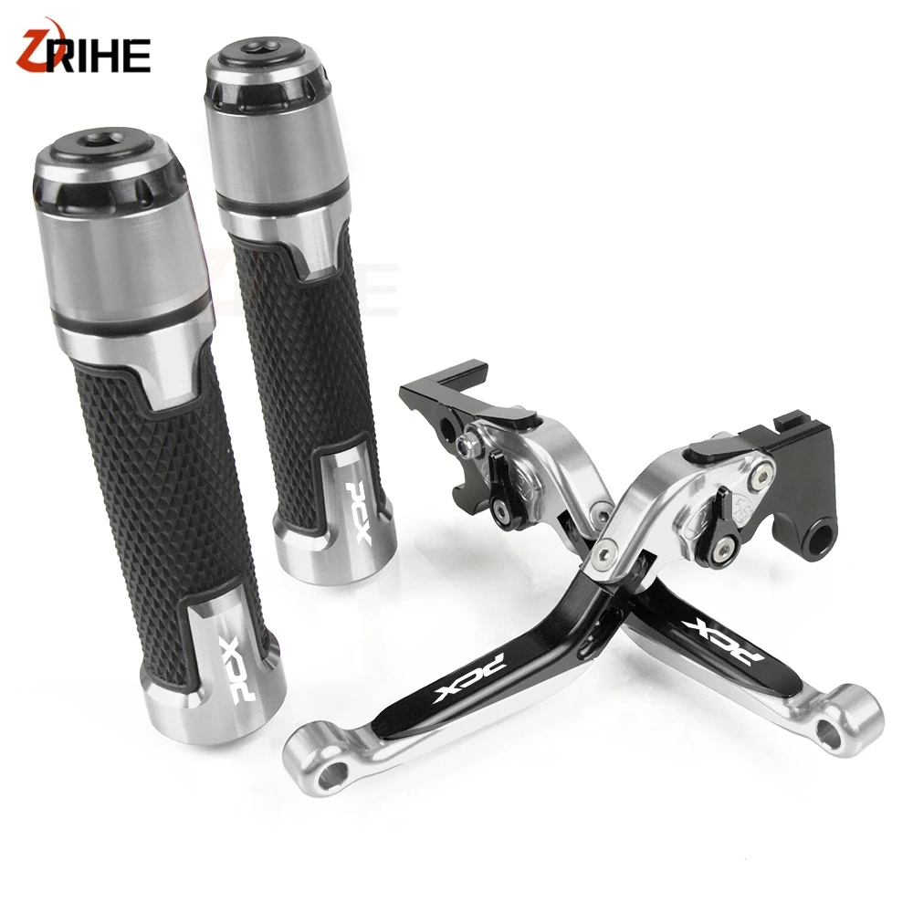 

For Honda PCX125 PCX150 All Years Aluminum Motorcycle Accessories Adjustable Foldable Brake Clutch Levers and Handlebar Grips
