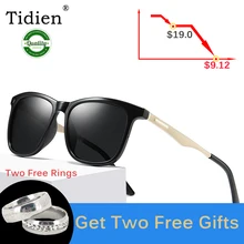 Tidien, женские солнцезащитные очки, поляризационные, модные, Ретро стиль, металлические, брендовые, дизайнерские, солнцезащитные очки, пилот 201965