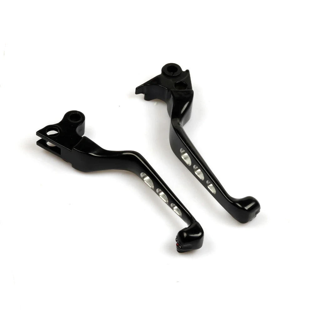 Crânio de Alumínio da Motocicleta Alça do Freio Alavanca para Harley Ajustável Embreagem Sportster Softail Dyna Xl883 Xl1200 6 Alavancas, cordas e cabos