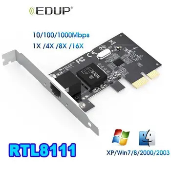 

EDUP Gigabit Ethernet PCI Express PCI-E Network Card Controller 10/100/1000Mbps NIC RJ45 Lan Adapter Converter for Desktop PC