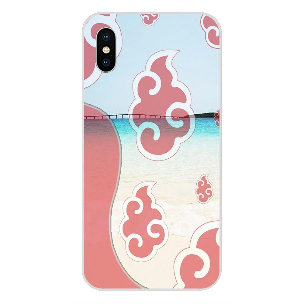 Мягкий чехол для телефона Naruto Akatsuki Clan Cloud резиновый Xiaomi Redmi Mi 4 7A 9T K20 CC9 CC9e Note 7 9 Y3 SE Pro