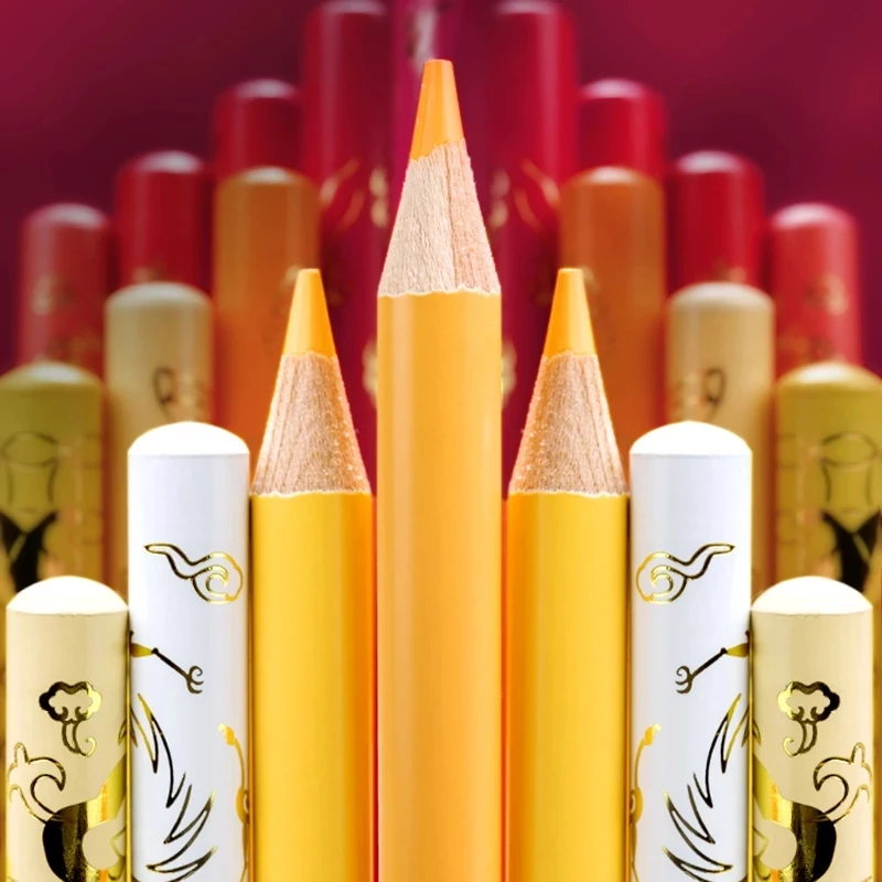 Andstal 50/100Colors Chinese Style Oil Color Pencils Professional Drawing Pencil Gift Box Phoenixcolor Colored Pencil For Artist