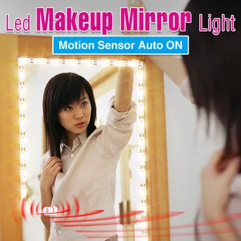 

USB Stepless Dimmable Dressing Table Light LED Vanity Mirror Lamp 5V Waterproof Bathroom Light LED Cosmetic Lamp 0.5 1 2 3 4 5M