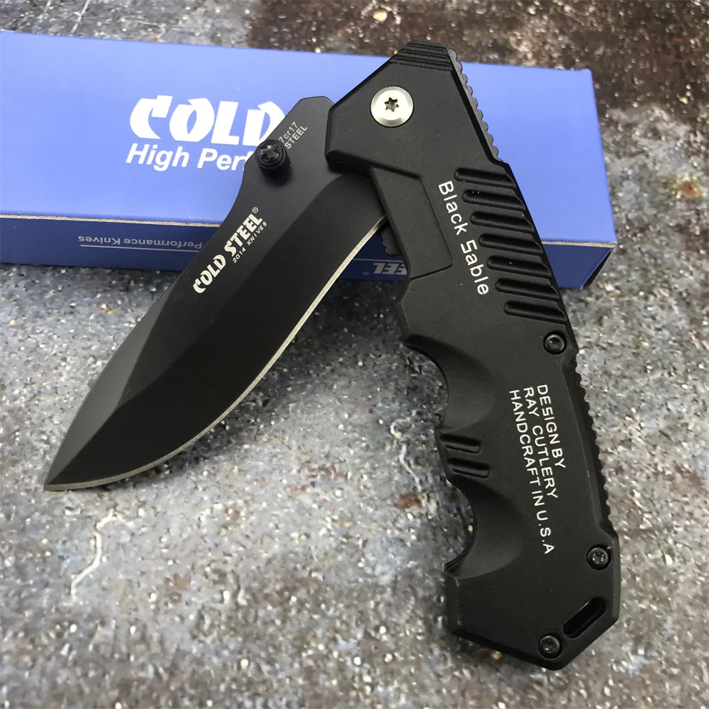 Складной карманный нож Cold Steel черный соболиный клинок 7cr17 уличные охотничьи ножи