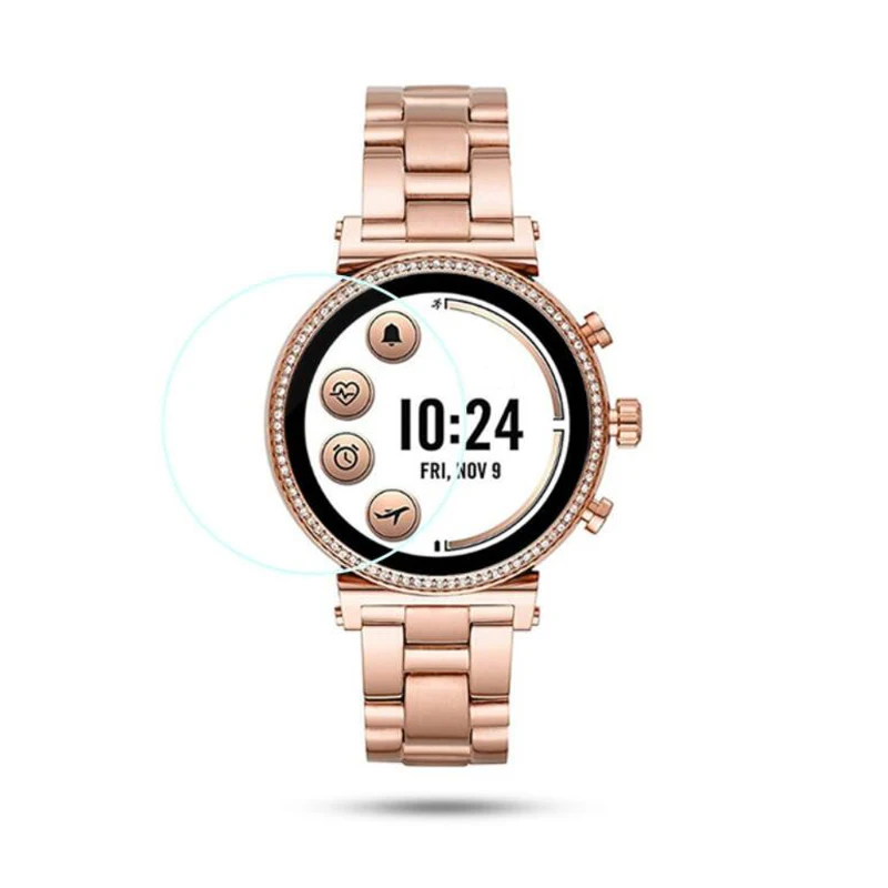 Pellicola Protettiva In Vetro Temperato Per Michael Kors Access Sofie Watch Smartwatch Display Proteggi Schermo Protezione Della Copertura