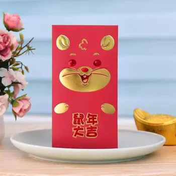 

30pcs Rat Packet Red Envelopes Paper Thickened 2020 Chinese New Year Housewarming Cartoon Lucky Traditional Wedding Gift Cute