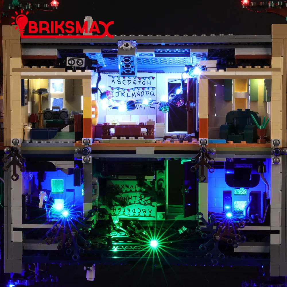 BriksMax светодиодный светильник комплект для 75810 очень странные дела перевернутом игрушки светильник ing комплект(не включает в себя модель
