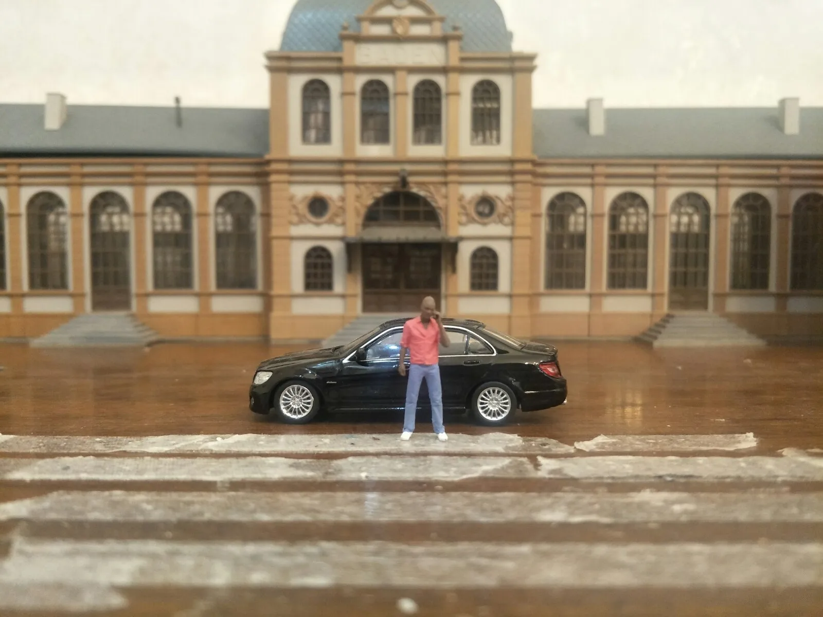1: 64 пропорциональный персонаж из смолы модель для сцены макет модель моделирования Игрушка миниатюрная карта все используется для макета - Цвет: Male 36midmonth