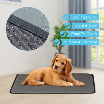 

S/M/L/XL/XXL Absorbent Waterproof Pet Dog Pee Pad Reusable Pet Dog 2020 Summer Cooling Mat Breathable Pet Sleeping Cushion#3