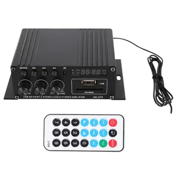 

New Household Aluminum Alloy HiFi Power Amplifier 12V with Remote Control Compatible for Various Digital Devices