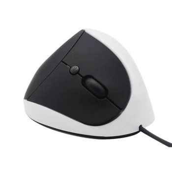 

USB Wired Ergonomic Vertical Mouse Upright Mouse 6 Button Optical Mouse Wired Ergonomic Gaming Mouse for PC White