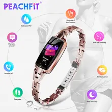 PEACHFIT DR66, Женские Ювелирные Смарт часы, кровяное давление, монитор сердечного ритма, водонепроницаемые, фитнес-браслет, часы для женщин, умные часы