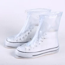 1 пара непромокаемых ботинок из ПВХ, водонепроницаемые Нескользящие непромокаемые сапоги для мужчин и женщин THIN889