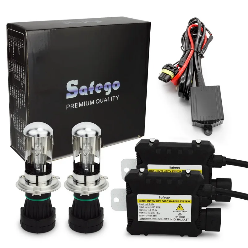 Комплект биксеноновых фар Safego H4 9003 9008 35 Вт/55 Вт Биксеноновые лампы